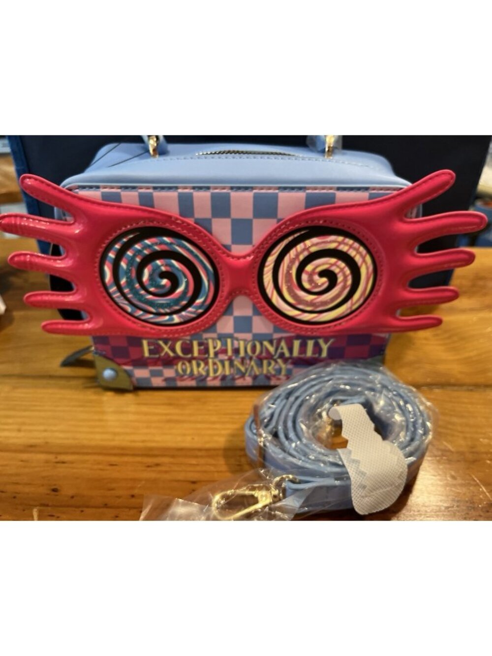Fred Segal Harry Potter Luna Lovegood Glasses Crossbody Handbag Bag Purse NEW - Picture 2 of 9